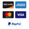 We accept all major credit cards as well as PayPal as payment